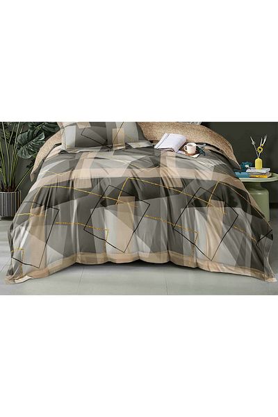 CHIRASO CHIRASO Finet Bedding Set, 4 Pieces, Sheet 140x200, Duvet Cover 160x200, 2 Pillowcases, with print