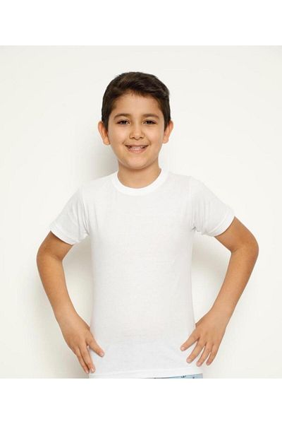 Intisimo Children's T-shirt, Cotton, White - 128