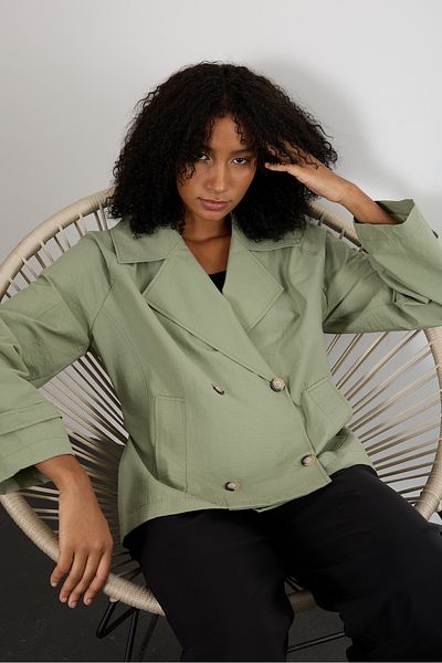 Bolivente Khaki Regular Unlined Seasonal Trench Coat