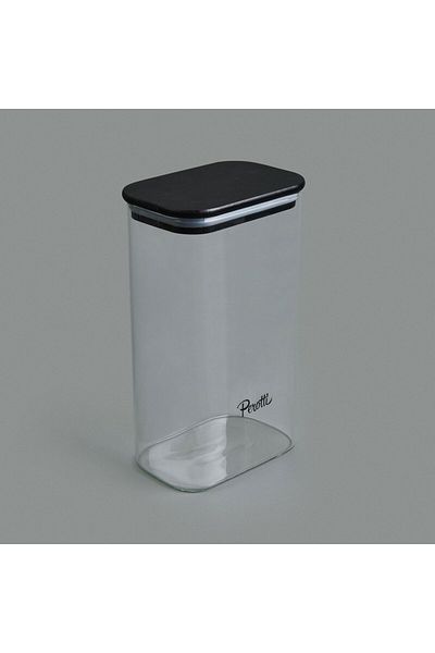 ASPARTAM Porter Storage Container - Black / Transparent - 1.5 Lt