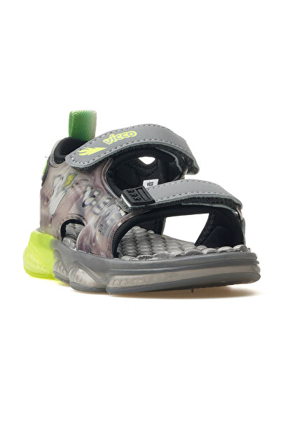 Vicco Felipe Boy's Lighted Sandals 25Y 332.255 Beige Gray