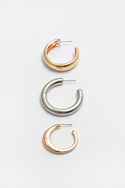 Pull & Bear 6'lı halka küpe paketi