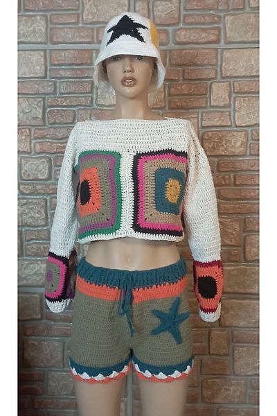 El örgüsü Ydr Design Hand Knitted Sweater