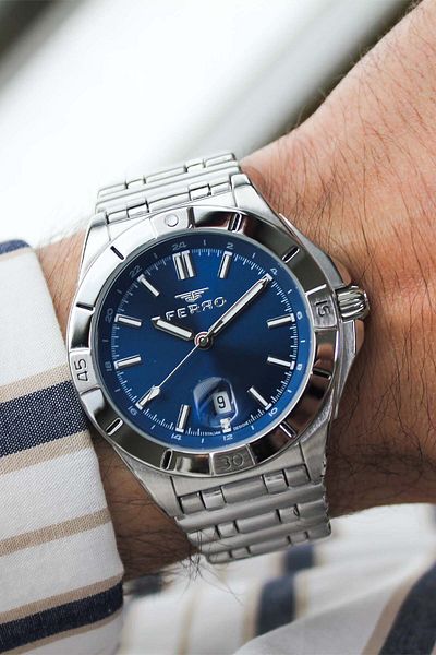 FERRO F43017A3 Men's Wrist Watch with Steel Cord