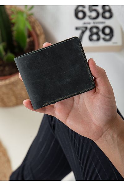 Niki Leather Valerin Classic Handmade Khaki Real Leather Wallet