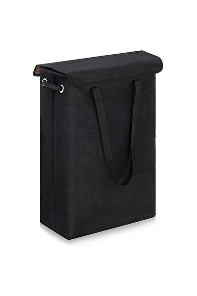 Choice Black 45L Covered Laundry Basket, Detachable Hand-held Dirty Clothes B...