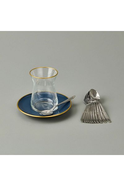 MATMEL Bouquet Sade 12 Tea Spoons - Silver - 11.5 cm