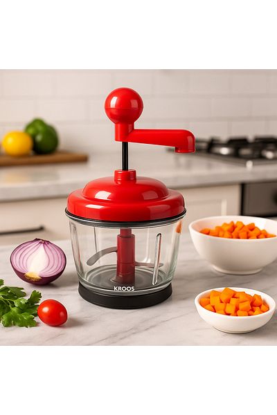 Kroos Cross KR-5853 Manual Vegetable and Onion Chopper - Versatile, Large Capacity