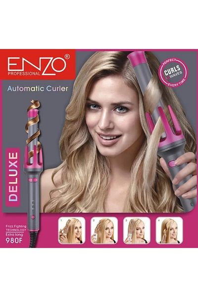 ENZO EN-1911 Automatic Rotating Hair Curler - Intl Version