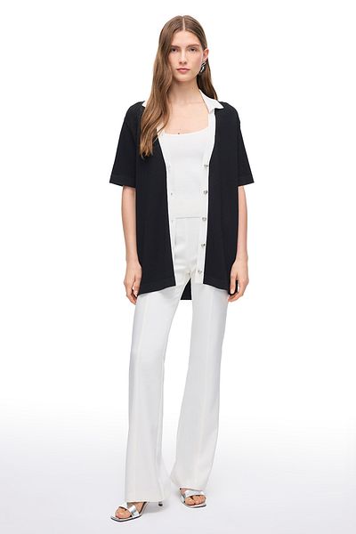 Perspective Black Knitwear Cardigan