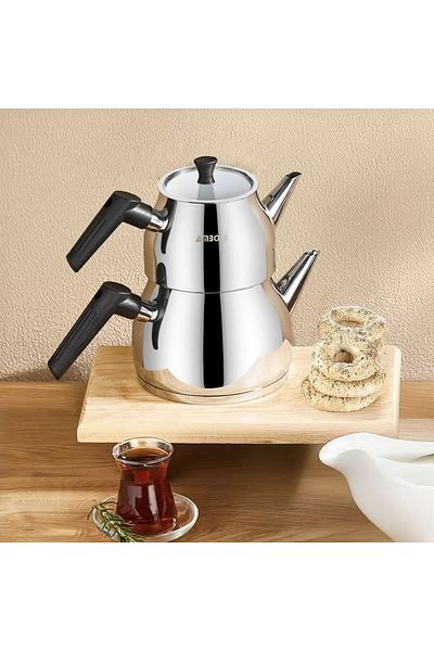 Amboss Copper Teapot Set - Gray / Black - 2 Lt + 1 Lt