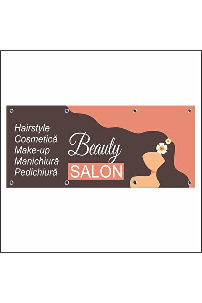 media Banner „Salon de înfrumusețare” model 6, 300 x 120 cm