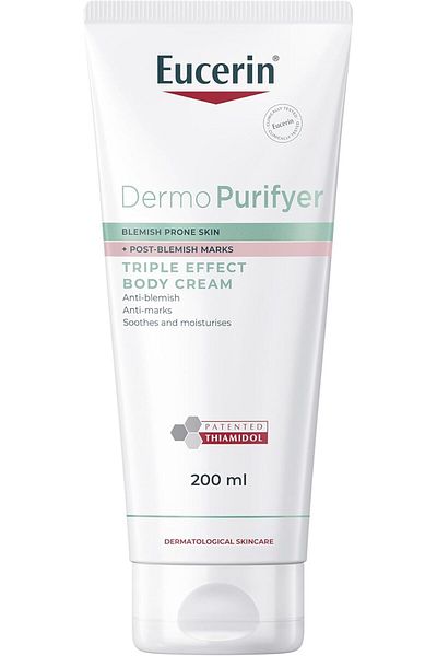 Eucerin Eucerin DermoPurifyer Triple Effect Body Cream, Anti-Blemish and Anti-Marks, Soothes and Moisturizes