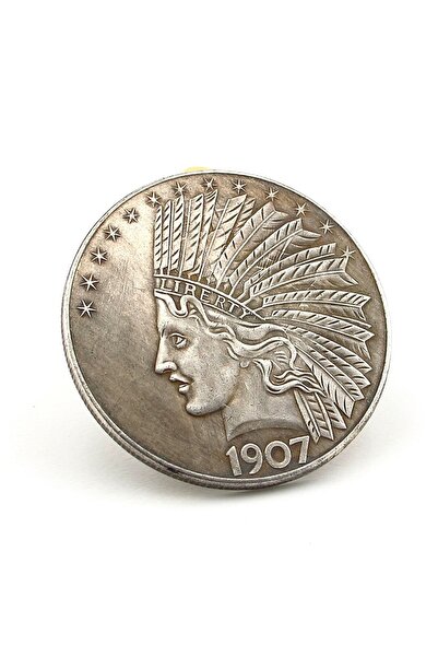 Solfera Kızılderili Şef Özgürlük Anma Koleksiyon Metal Şans Yazı Tura Hatıra Parası CP040