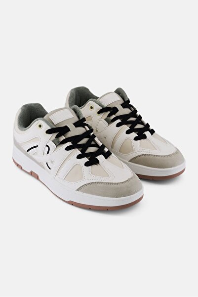 Algspar Men Lace Up Casual Shoes, Beige