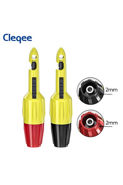 Choice P30039-2mm jack Cleqee P30039 Insulation Wire Piercing Puncture Probe with 2mm/4mm Socket Test Hook