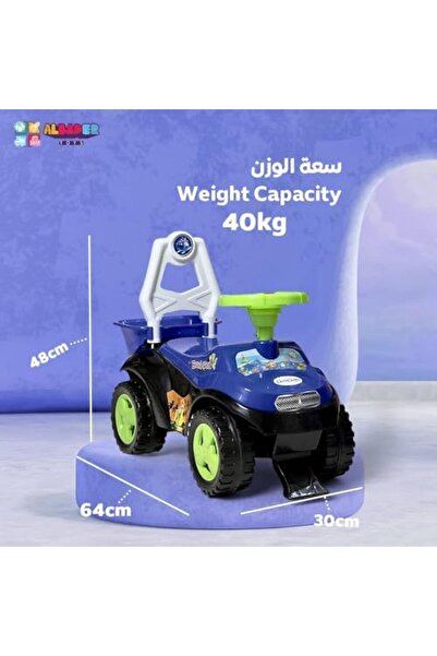 ALBADER سيارة ركوب للأطفال - سيارات ركوب بتصميم جيب، سيارة دفع | بلاستيك غير قابل للكسر