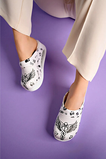 bellaista Genuine Leather Sabo Slippers with Kadüse Symbol