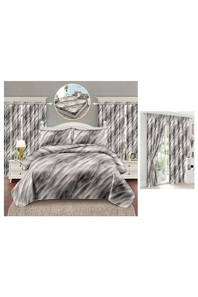 CHIRASO CHIRASO FINET Bedding Set, 6 Pieces with Drapery, Sheet 140x200, Quilt 160x200