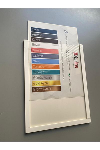 Yönline 4Pcs A4 White Document Certificate Frame Self-Adhesive Easy to Replace Foil