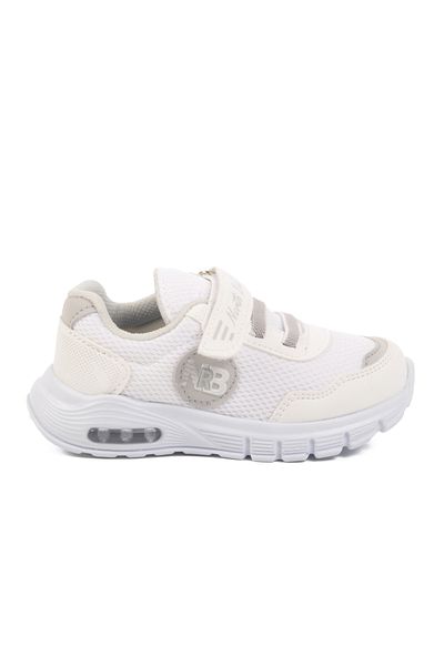 AYAKMOD White Ice Velcro Lighted Unisex Children's Sports Shoes 336126 B