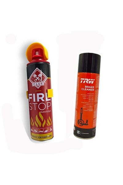 motor starter Set AutoSSF ® Stingator Spray 1000 ml cu suport valabilitate 5 ani + Spray TRW curatare frane