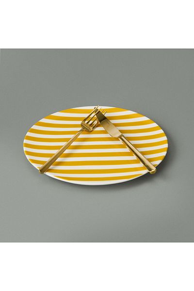 MATMEL Love Yourself Serving Plate - Yellow - 25 cm