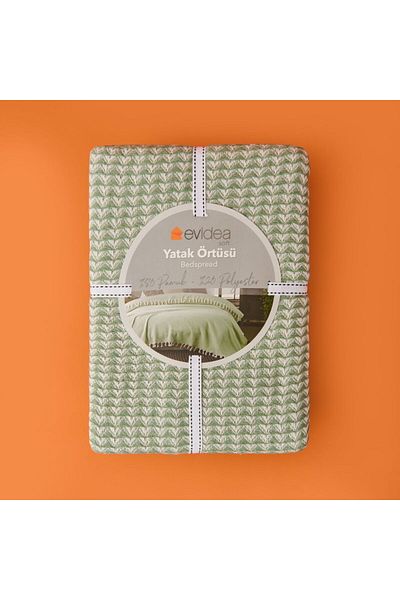 MATMEL Punto Double Bedspread - Green - 200X230 cm