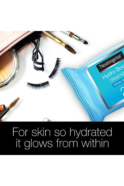 Neutrogena Makeup Remover Wipes Hydro Boost Cleansing Face 25 pcs