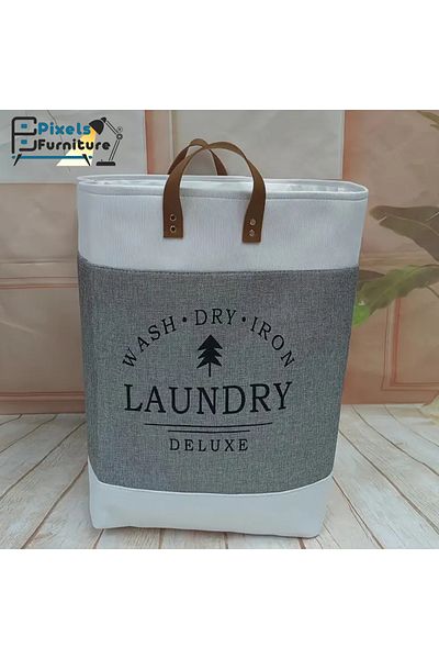 PixelsFurniture Pixel Furniture Multi-Purpose Collapsible Square Fabric Laundry Basket