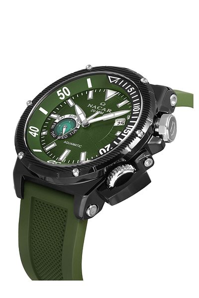 Nacar Yusuf Di̇keç Edition - Sapphire Glass Sport Green Men's Watch Nc07-290699-Bns6