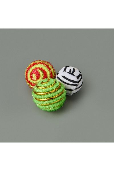 MATMEL 3-Piece Cat Ball Toy - - 3.5 cm