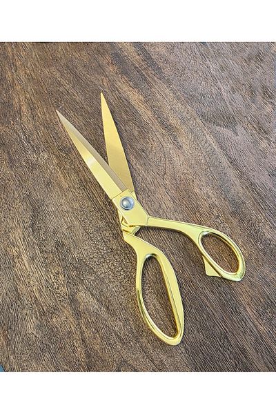 LOVYCO Fabric, Leather, Denim Cut 25 cm Golden Yellow Professional Tailor Scissors