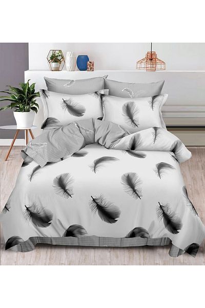 CHIRASO CHIRASO Finet Bedding Set, 6 Pieces, Sheet 240x250, Quilt 200x230, 4 Pillowcases, Print