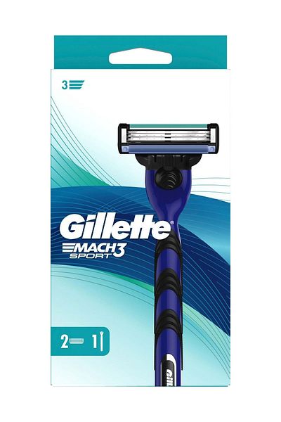 Gillette Mach 3 Sport Shaver - 2-Piece Spare Blade