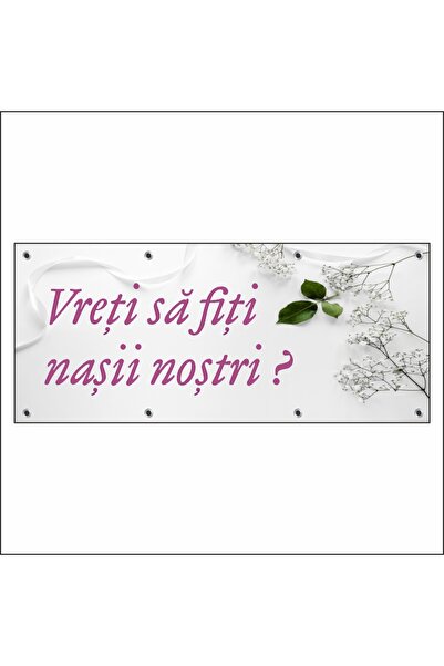media Banner "Vrei sa fiti nasii nostri" model 1, 150 x 60 cm