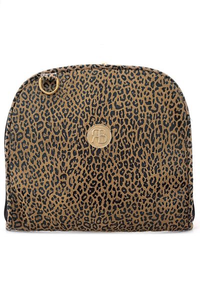 hapshoe Geantă portabilă pentru cumpărături maro cu model leopard