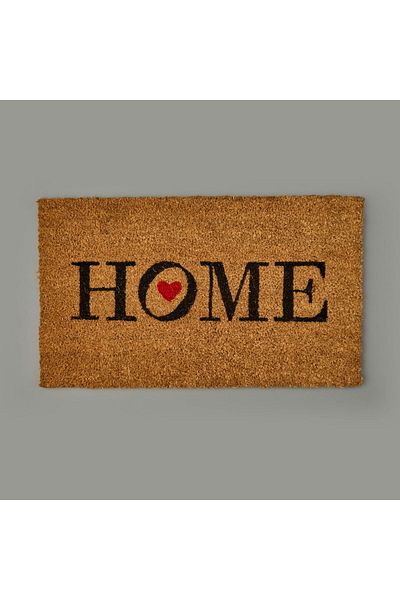 MATMEL Home Red Heart Door Mat - Beige - 35X60 cm