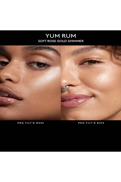 FENTY BEAUTY Demi'Glow Highlighter - Yum Rum Rose Gold Shimmer 4.5g | Light-Diffusing Glow