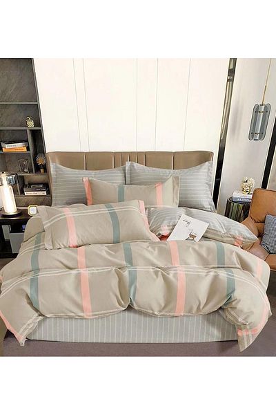 CHIRASO CHIRASO Finet Bedding Set, 6 Pieces, 2 Persons, Sheet 240x250, Quilt 200x230, 4 Pillowcases, Print