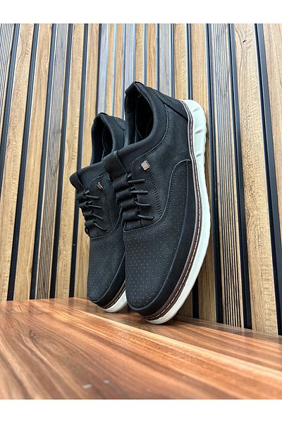 shot night Genuine Nubuck Leather Stretch Casual Shoes