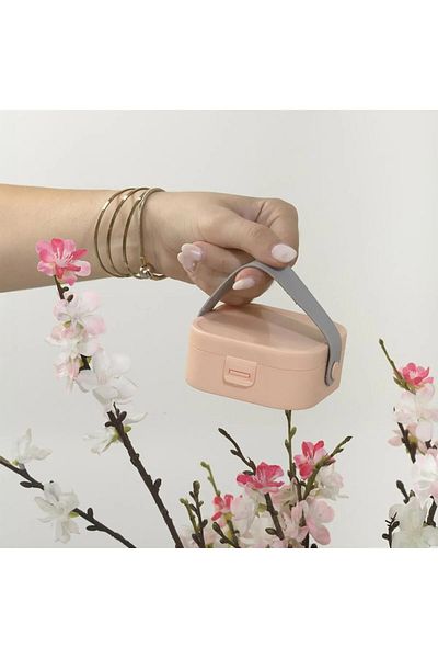 decorev Portable Makeup Jewelry Box – Mini Size Organizer with Mirror