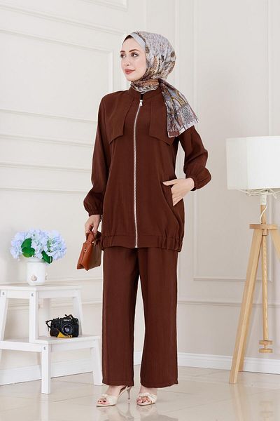 Sevitli Allerli Double Suit-Brown