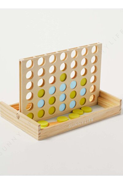 SunnyLife لعبة خشبية صغيرة من SUNNY LIFE بجانب المسبح مكونة من 4 صفوف بألوان ...