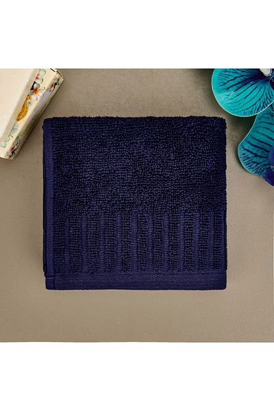 ASPARTAM Patte Hand Towel - Navy Blue - 30X50 cm