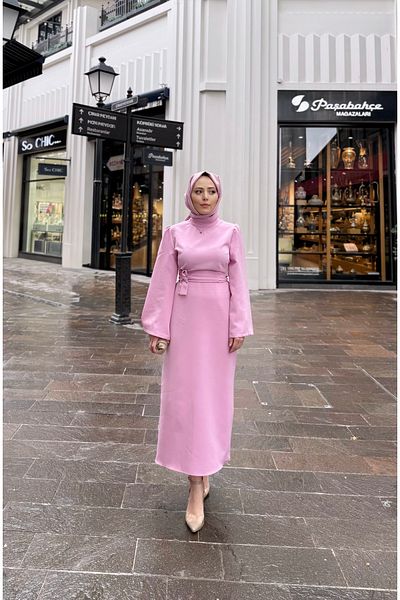 MERVEPLUME Plume Candy Crepe Hijab Women's Stylish Dress