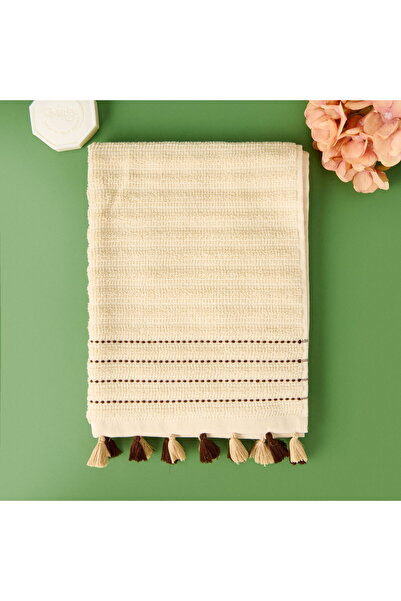 MATMEL Soft Tasseled Face Towel - Beige - 50X90 cm