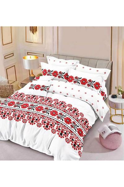 CHIRASO CHIRASO Finet Bedding Set, 6 Pieces, Double Bed, Sheet 180x200, Duvet Cover 200x230, 4 Pillowcases