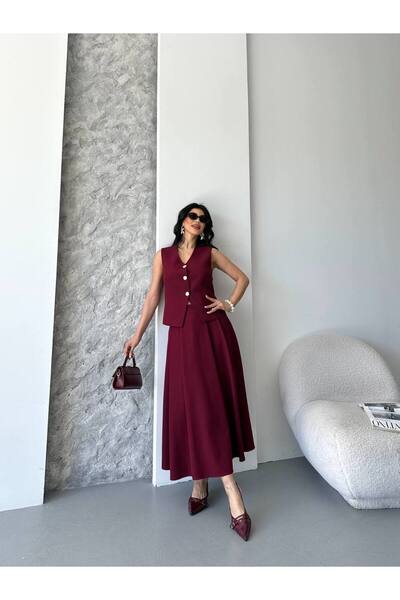 MVK GİYİM طقم تنورة وسترة