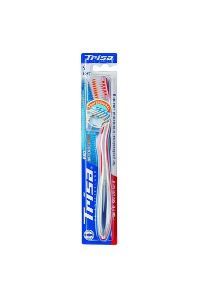 Trisa Pro Interdental Soft Manual Toothbrush 664324 Red